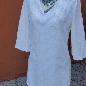 NWT Portocruz Pure White Swim Spa Bath Cover Up S